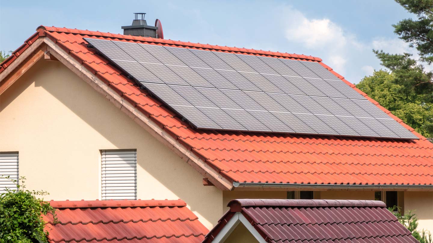 Placas solares en vivienda